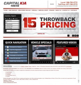 Capital Kia - Yorkton Dealership Website